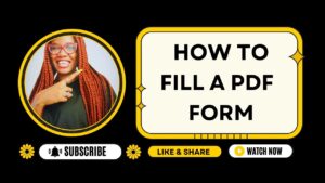 How To Fill A PDF Form