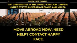 Top Universities in the United Kingdom Canada United States Australia Ireland and Malta